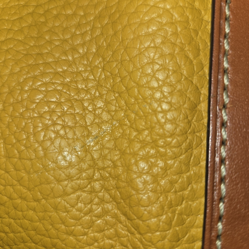 Dooney & Bourke Yellow Leather Satchel - Picture 14 of 14